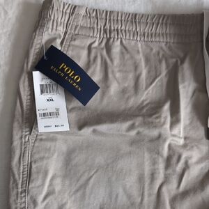 Polo by Ralph Lauren Tan Flat Front Men Shorts